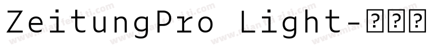 ZeitungPro Light字体转换